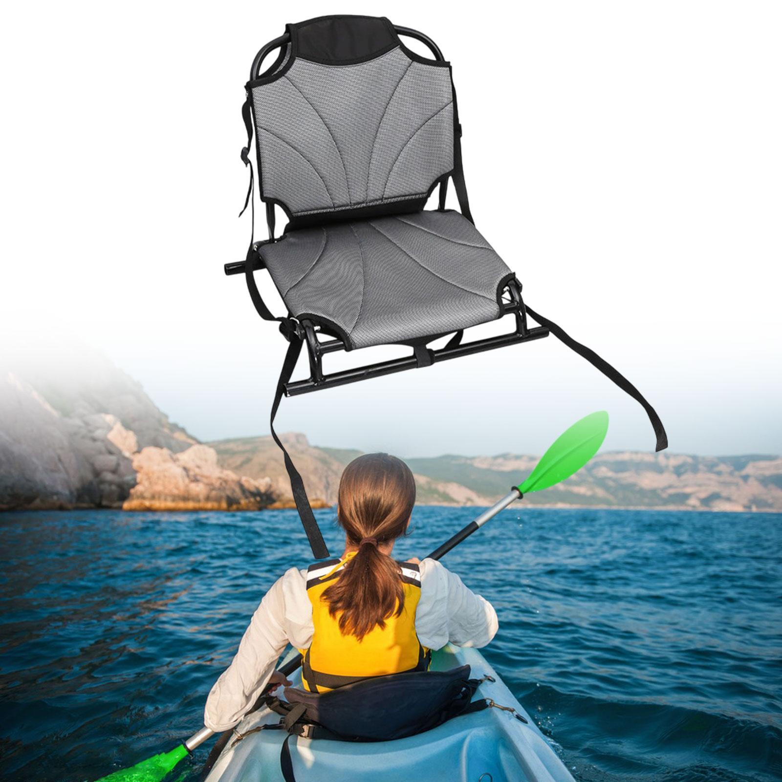 Fishing Kayak Paddle - Opvouwbare kajakstoel zitkussen Comfortabele rugleuning Ondersteuning