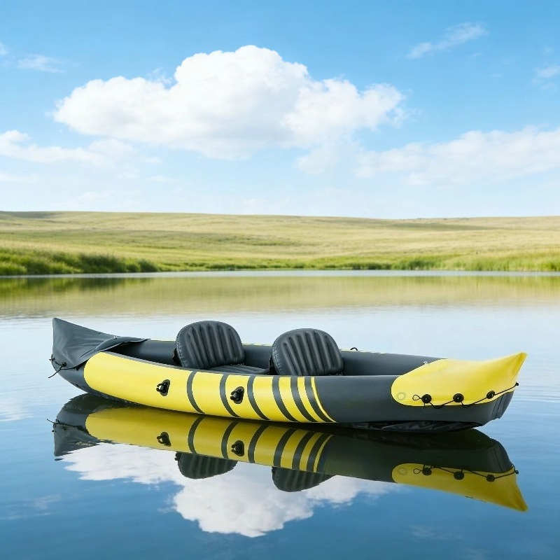 Opblaasbare viskayak met dubbe - Fishing Kayak Paddle recensie en prijs